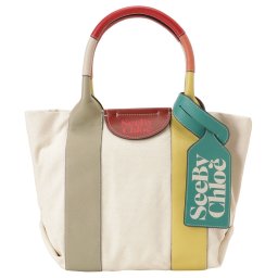 シーバイクロエ SEE BY CHLOE バッグ トートバッグ CHS22USB62B04 38I bbsc00179l LAETIZIA SMALL TOTE BAG レティシア Pottery Green マルチカラー