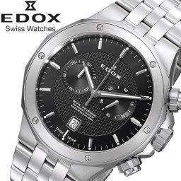 EDOX エドックス 腕時計 ダイバーズウォッチ 200m防水 メンズ 男性用 クロノグラフ ブランド デルフィン 10110-3M-NIN