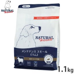 ナチュラルハーベスト ドッグフード メンテナンス スモール ラム 成犬～シニア犬用 中粒 1.1kg 無添加 日本専用フード 犬