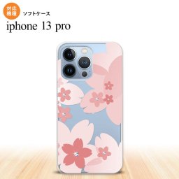 iPhone13 Pro iPhone13Pro ケース ソフトケース 花柄 サクラ B ピンク iPhone13Pro専用 nk-i13p-tp058