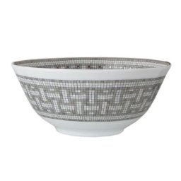 エルメス 食器 HERMES モザイク ヴァンキャトル プラチナ 035084P 190ml ライスボウル 一個 洋食器 35084P 誕生日 還暦祝い 結婚祝い 結婚式 バレンタイン 高級 ホワイトデー 父の日 母の日【スペシャルラッピング660円(別売り)】 即日発送