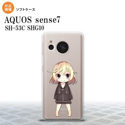 sense7 sense7 スマホケース 背面ケースソフトケース 女の子 C クリア 2022年 11月発売 nk-sens7-tp1334