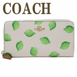 コーチ COACH 財布 レディース 長財布 ラウンドファスナー ライム 3112IMQZU ブランド 人気