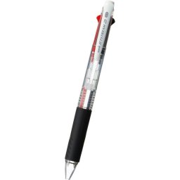 三菱 ジェットストリーム 2色ボールペン SXE2-300-07.T箱付 透明