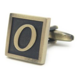 ※バラ売り※アンティーク風 ブロンズ カラー アルファベット O カフス カフスボタン カフリンクス cufflinks cuffs メンズ 男性 結婚式 アルファベット スーツアクセサリー専門店 父の日 ギフトにも ブライダル 披露宴 二次会 お呼ばれ パーティー おしゃれ カフスマニア