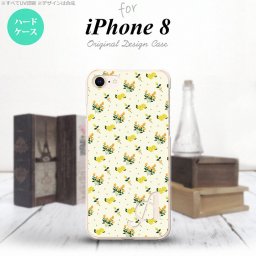 iPhone7 iPhone8 スマホケース ハードケース 花柄 バラ ドット 小 黄 +アルファベット メンズ レディース nk-ip8-251i