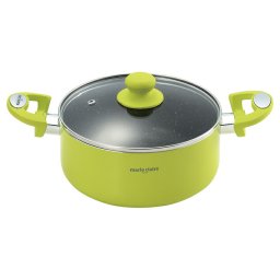 【ギフト対応無料】マリ・クレール カラーズ アルミ両手鍋20cm (MC-075R) ※送料無料(北海道・沖縄は除く)