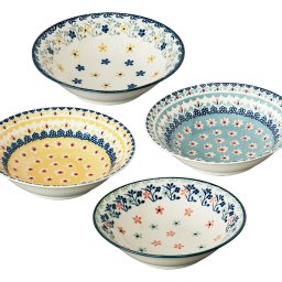  美濃焼 食器 ギフト BOX入 スープサラダボール 各4色SET セット ボウル レモン マスタード ピンク ターコイズ 副菜 ポーリッシュ マルサン近藤 箱入 陶器 日本製 おしゃれ プレゼント誕生日 御祝 レンジ対応 ギフトカード対応