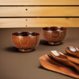 山中塗　木製拭漆夫婦汁椀 4362  内祝い 結婚式 記念品 プレゼント 内祝 出産内祝い