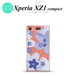 【SO02K】【スマホケース/スマホカバー】【エクスペリア XZ1】SO02K スマホケース Xperia XZ1 Compact SO-02K カバー エクスペリア XZ1 花柄・サクラ 青 nk-so02k-059【メール便送料無料】