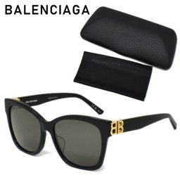 バレンシアガ サングラス メンズ レディース ブランド UVカット ユニセックス ケース付  BALENCIAGA アジアンフィット BB0102SA-001 国内正規品