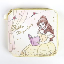 Disney プリンセス ディズニー スクエアウォレット ベル Girls Room 財布 ウォレット 四角 コンパクト イエロー  (MCOR)