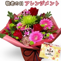 敬老の日 花 フラワーギフト 秋のお花 誕生日 秋 送料無料 アレンジメント アレンジ 選べる色合い ラッピング無料 お祝い 誕生日 開業祝い 移転祝い　昇進　就任　還暦　フラワーギフト プレゼント お花のプレゼント