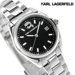カール・ラガーフェルド ラウンド エッセンシャル クォーツ 電池式 腕時計 ブランド レディース KARL LAGERFELD R0553107508 アナログ