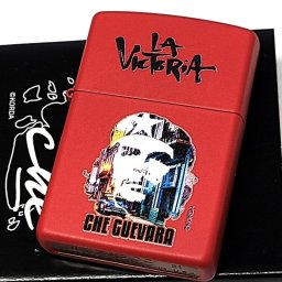 ZIPPO ライター チェ・ゲバラ  LA VICTORiA ジッポ かっこいい 銘柄 チェ たばこ che キューバ マットレッド 艶消し ギフト おしゃれ メンズ 赤 プレゼント