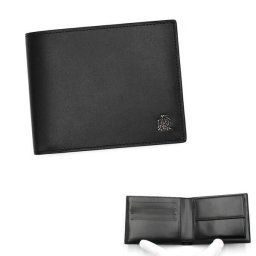 ダンヒル DUNHILL 二つ折り財布 折り畳み L2R332A WESSEX BILLFOLD 4CC & COIN P ブラック 財布 メンズ