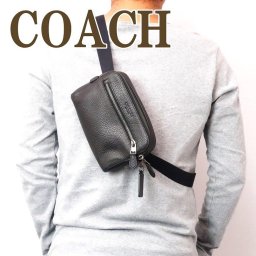 コーチ COACH バッグ メンズ ショルダーバッグ 斜めがけ レザー ブラック黒 72506QBBK ブランド 人気