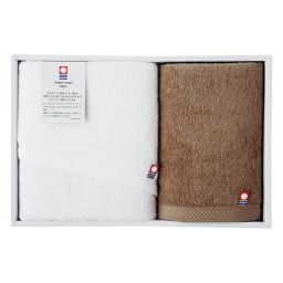 今治 ピュアカラー 甘撚りフェイスタオル&ハンドタオル ブラウン  ／タオル 日用品・ヘルスケア 結婚祝い プレゼント ギフト 結婚内祝い 出産祝い 出産内祝い 送料無料 2026 送料無料 ギフト プレゼント プチギフト 内祝い 快気祝い 出産祝い 結婚祝い 引出物 新築祝い お返し