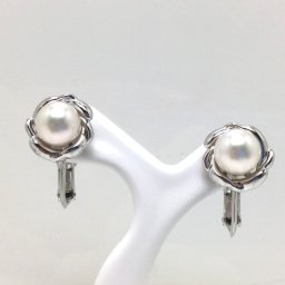 真珠 イヤリング パール アコヤ真珠 7.0-7.5mm ホワイトピンク シルバー 79586 イソワパール