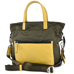 ランバンオンブルー バッグ トートバッグ ショルダーバッグ 2wayバッグ カーキ LANVIN en Bleu 531701 メンズ 紳士 ギフト 定番 彼氏 彼女 プレゼント