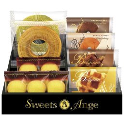お歳暮・冬ギフト スイーツアンジュ ベルギーワッフルと焼菓子セット No30 (SGF-CJ) ※送料無料(北海道・沖縄・離島への配送不可)