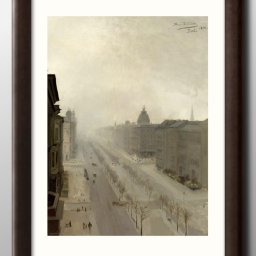 アンナ ビリンスカ Unter den Linden Street in Berlin A3 サイズ ポスター アート おしゃれ 絵画 インテリア 北欧 イラスト マット紙 艶消し アートパネル 額 フレーム デザイン 壁掛け ギフト 新築祝い ディスプレイ 引越し祝い　新生活　空間デザイン 