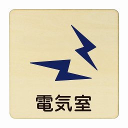 電気室 医療用 病院 医者 診察 検査 検診 治療 クリニック ドクター 正方形 14x14cm Mサイズ ピクトサイン 木製 プレート カラープリント ウッドプレート インテリア 掲示 案内