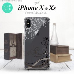 【iPhoneX】【スマホケース/スマホカバー】【アイフォンX】iPhoneX スマホケース カバー アイフォンX 草 黒 nk-ipx-1628【メール便送料無料】