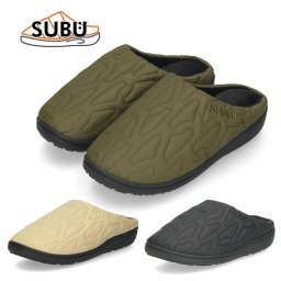 SUBU Outline スブ 冬用 秋冬 正規品 メンズ レディース サンダル スリッパ ルームシューズ ブラック カーキ ベージュ ボア 起毛 もこもこ あったかい 防寒 撥水加工