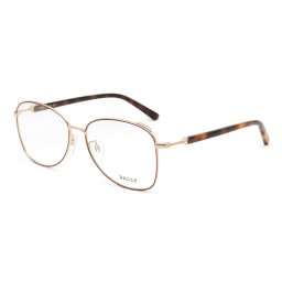 バリー BALLY フレーム メガネ 眼鏡 フレームのみ ノーズパッド BY5045H/V-071-55 アイウェア EYEWEAR スクエア型 オプティカルフレーム メンズ レディース ユニセックス バーガンディ+ゴールド+ハバナ
