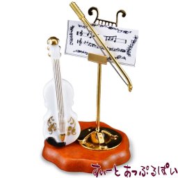 ミニチュア ロイターポーセリン 陶器のバイオリン＆譜面立て RP1729-6 ミニチュアハウス ドールハウス 用