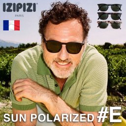 IZIPIZI イジピジ サングラス E ボストン ウェリントン 眼鏡 伊達メガネ 度なし ブランド UVカット 紫外線 偏光レンズ 偏光 大きめ 軽量 軽い メンズ レディース 男女兼用 トータス べっ甲 無地 大人 スプリングヒンジ ベーシック フォーマル #E SUN POLARAIZED サングラス