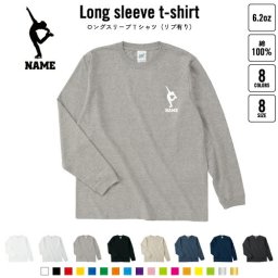 フィギュア  名入れロングスリーブTシャツ リブ有り 長袖 ロンT レディース メンズ おしゃれ    アイススケート