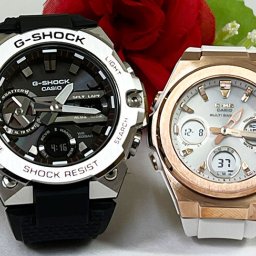 恋人たちのGショックペアウオッチ G-SHOCK BABY-G ペアウォッチ  カシオ 2本セット タフソーラー 電波ソーラー GST-B400-1AJF MSG-W600G-7AJF人気 ラッピング無料 クリスマス プレゼント 誕生日 御祝い還暦 銀婚式 結婚記念日 婚約