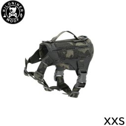 KILONINER キロナイナー M4 Tactical MOLLE Vest Laser Cut M4タクティカルモールベストレーザーカット ハーネス XXS Multicam Black 胴輪 ワッペンでカスタマイズ可