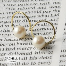 【CACHELLIE カシェリエ】スパイラル ダブル パール ピアス (C8883)レディース 正規品 アクセサリー イヤリング 両耳用 日本製 金属アレルギー対応 ナチュラル シンプル きれいめ 上品 ギフト プレゼント 30代 40代 50代 60代 母の日 クリスマス ギフト プレゼント