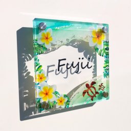 【アクリル表札/ホヌビーチ】 モンステラ ハイビスカス ハワイアン ハワイ 海 サマー 夏 ヤシの木 やしのき ヤシノキ リゾート ビーチ サーフィン トロピカル 南国 バリ 緑 ナチュラル ボタニカル 植物 プレート デザイン 職人 手作り 看板 おしゃれ 綺麗 戸建て 新築 表札 ネームプレート ショップサイン ネームサイン 開店祝い 開業祝い 新築祝い 引っ越し祝い お祝い 送料無料
