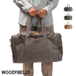 【帆布バッグ専門店の自信作！】WOODYBELLY ボストンバッグ【送料無料】メンズ 旅行 大きめ 大容量 キャンバスボストンバッグ 帆布 大型 角型 一泊旅行 人気 2way 軽量 軽い レディース  機内持込可 父の日 二泊 三泊  父の日 誕生日 プレゼント ギフト 贈り物 男性 父親 バレンタイン 記念日 おしゃれ 丈夫 軽い 彼氏 サラリーマン