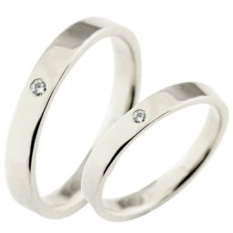 ペアリング シルバー 結婚指輪 シンプル リング 指輪 シルバー925 キュービック マリッジリング sv sv925 3mm ペア 2本 セット 平打ち クリスマス