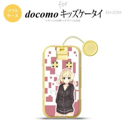 SH-03M キッズケータイSH-03M スマホケース ソフトケース 女の子 A ピンク メンズ レディース nk-sh03m-tp1322