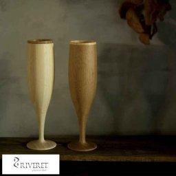 RIVERET バンブーグラス フルート シャンパングラス