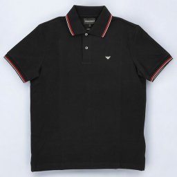 エンポリオ・アルマーニ ポロシャツ メンズ ブランド EMPORIO ARMANI 8N1FB31JPTZ 0999 M ブラック