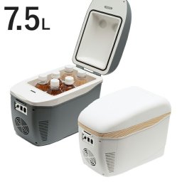 【小型冷温庫 7.5L】車載＆自宅OK -25℃保冷 60℃保温｜超軽量1.7kg DC/AC両対応 アウトドア ミニ冷蔵庫 持ち運び クーラーボックス 飲み物 冷やす グッズｖ