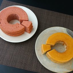 富有柿＆薔薇のバウムクーヘン 富有柿バウムクーヘン 岐阜 ご当地スイーツ バウムクーヘン お菓子 おやつ 洋菓子 バームクーヘン