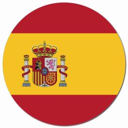 スペイン 国旗 Spain カーサイン 車 マグネットステッカー 給油口 マグネット 強力  直径13cm 丸型 National Flag 応援グッズ 看板 目印 店舗 レストラン 飲食店 デコ おしゃれ かわいい 屋外 屋内 防水 