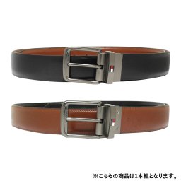 トミーヒルフィガー TOMMY HILFIGER ベルト リバーシブル ビジネス レザー ギフト 11TL01XZ33 メンズ ブラック+ブラウン 本革