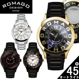 【ROMAGO/ロマゴ デザイン】 腕時計 レディース ミラーウォッチ アトラクションシリーズ メタルベルト スイス 男女兼用 メンズ RM015-0162SS うでどけい
