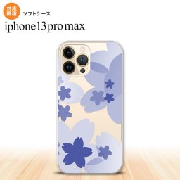 iPhone13ProMax iPhone13 Pro Max ケース ソフトケース 花柄 サクラ A 青 iPhone13 プロ マックス 6.7インチ おしゃれ かわいい メンズ レディース キッズ デザインたくさん nk-i13pm-tp054