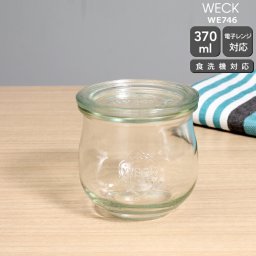 ウェック チューリップシェイプ ガラスキャニスター 370ml 直径Mサイズ WE746 WECK Tulip 耐熱 電子レンジ対応 おしゃれ