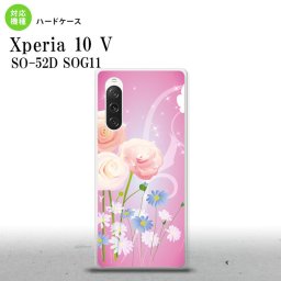 Xperia10V Xperia10V スマホケース 背面ケース ハードケース 花柄 ミックス C ピンク 2023年 7月発売 nk-xp105-282
